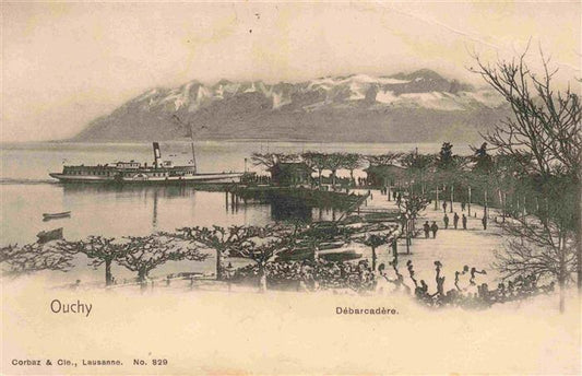 13979065 Ouchy_LAUSANNE_VD Débarcadère Lac Léman et les Alpes