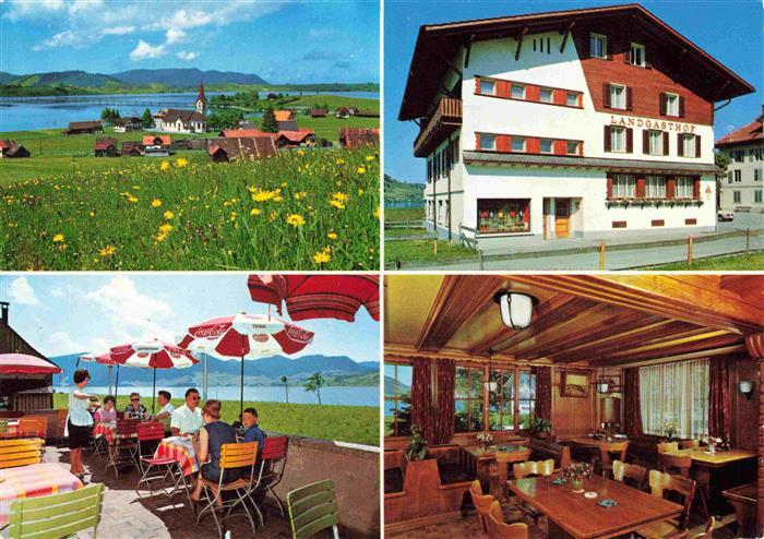 13979551 Willerzell_SZ Landgasthof Schluessel am Sihlsee Restaurant Terrasse