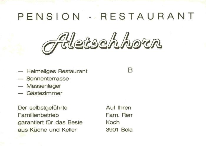 13979569 Belalp_VS Pension Restaurant Aletschhorn