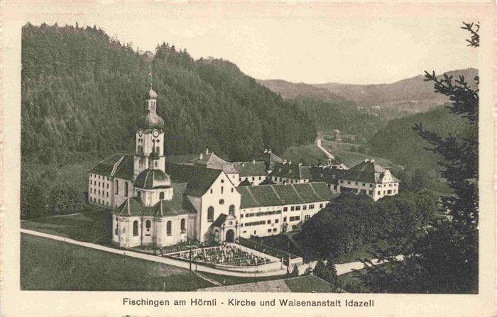 13979322 Fischingen_TG am Hoernli Kirche und Waisenanstalt Idazell