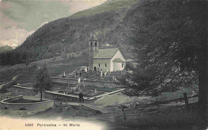 13979342 Pontresina_GR Église avec cimetière