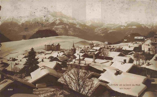 13979687 Leysin_VD et la Dent du Midi en hiver