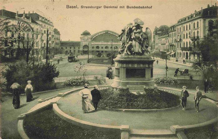 13979706 BASEL_BS Monument de Strasbourg avec gare fédérale