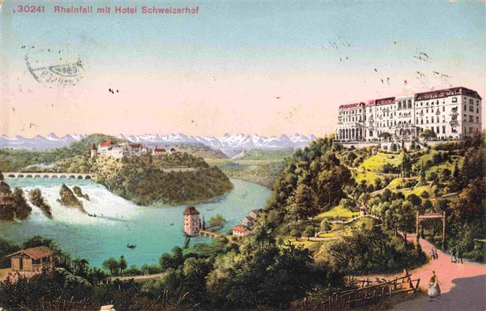 13979741 RHEINFALL_SH mit Hotel Schweizerhof