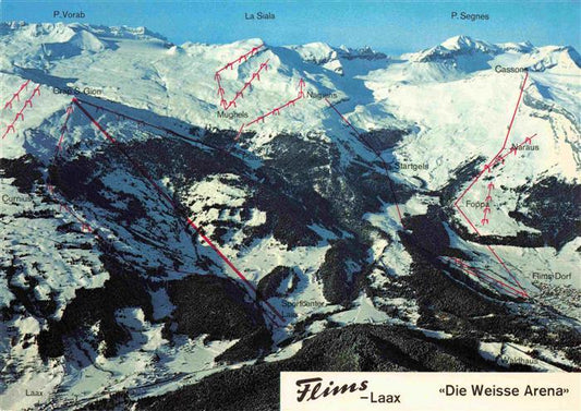 13979936 Flims_GR Die Weisse Arena von Flims Laax und Falera Fliegeraufnahme