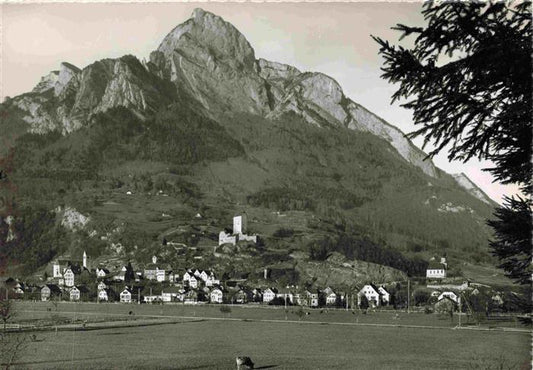 13980823 Sargans_SG avec château et Gonzen