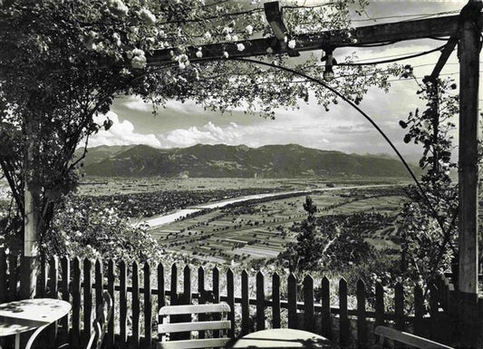 13980842 Meldegg_645m_Walzenhausen_AR Vue sur la plaine du Rhin avec le Vorarlberg