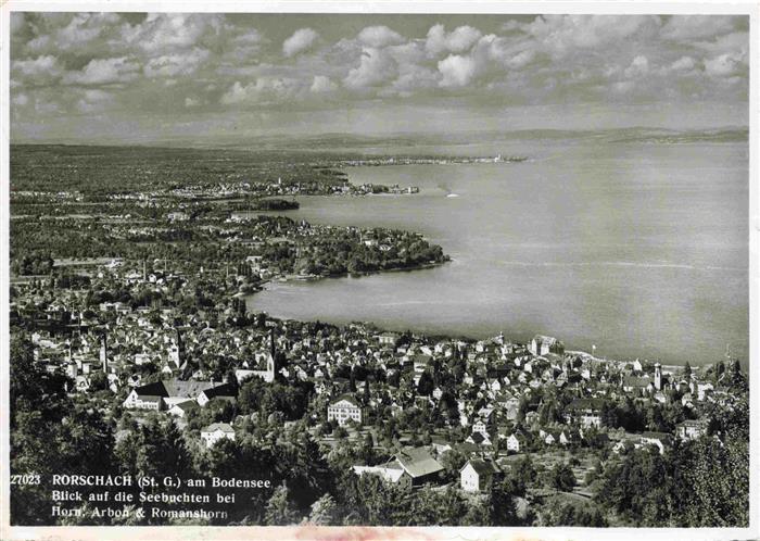 13980447 RORSCHACH_Bodensee_SG Vue panoramique sur les baies près de Horn Arbon