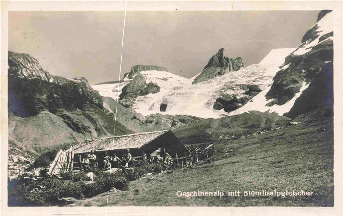 13981814 Kandersteg_BE Oeschinenalp avec glacier Bluemlisalp Alpes bernoises