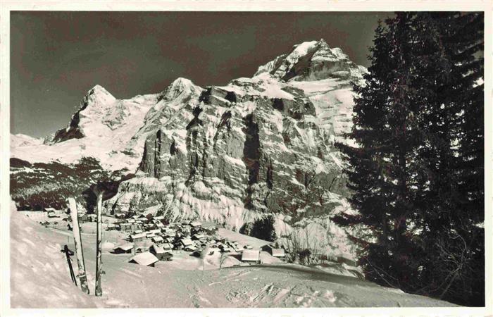 13981891 Muerren_BE Panorama hivernal avec l'Eiger Moench et la Jungfrau Alpes bernoises