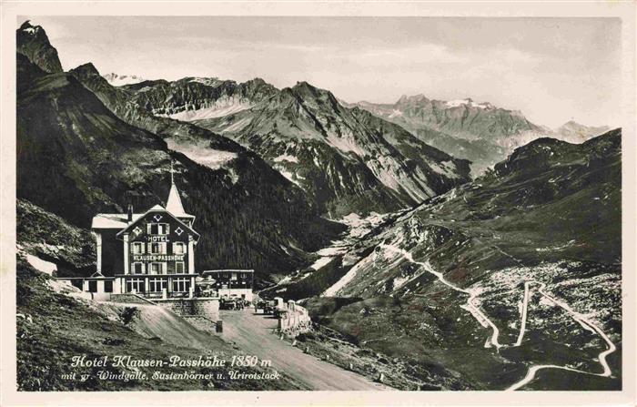 13981911 Klausenpass_1948m_UR Hôtel Klausen-Passhoehe Panorama alpin