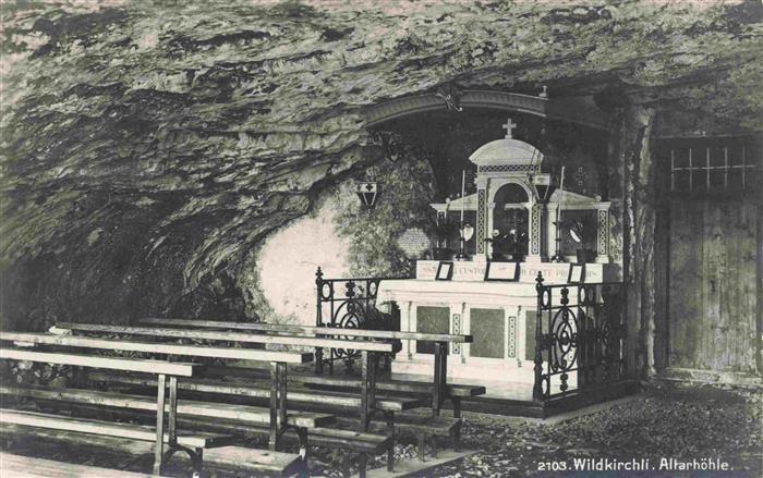 13981917 Weissbad_IR Wildkirchli Autelhöhle