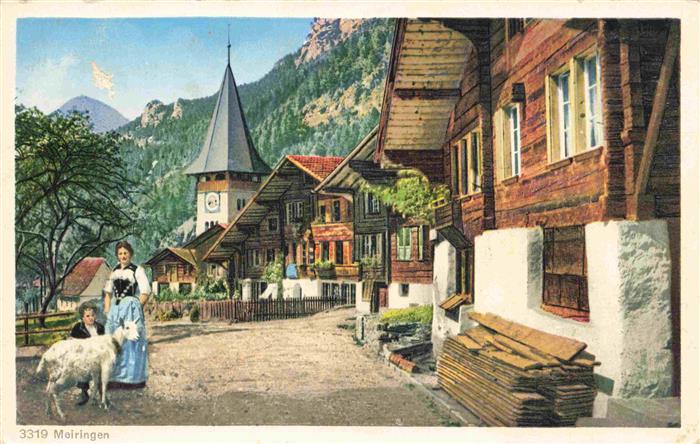 13981924 Meiringen_BE Vue de motif local de l'église des chèvres traditionnelle