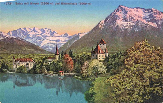 13981931 SPIEZ_Thunersee_BE Vue panoramique vers Niesen et Blueemlisalp