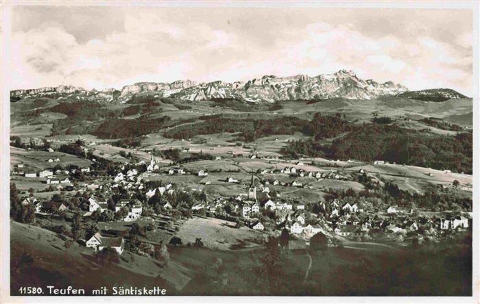 13981935 Teufen_AR Vue panoramique vers la chaîne du Saentis Alpes appenzelloises