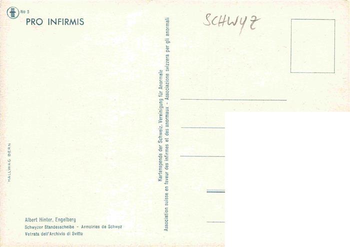 13982059 SCHWYZ_SZ Disque d'état Schwyzer