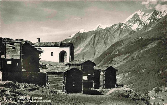 13982297 Zermatt_VS Match entre le Zermatt Blick contre Dom et Mischabelhoerner Walli