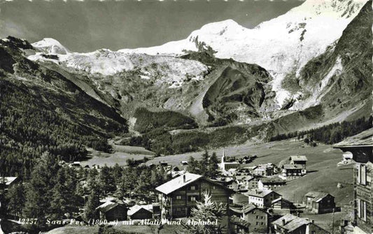 13982320 Saas-Fee_VS Vue panoramique vers Allalin et Alphubel