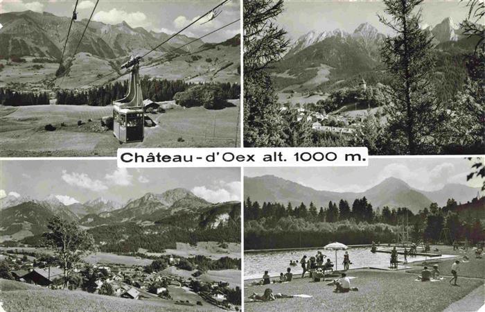 13982769 Chateau-d_Oex_VD Piscine extérieure du téléphérique Panorama des Alpes