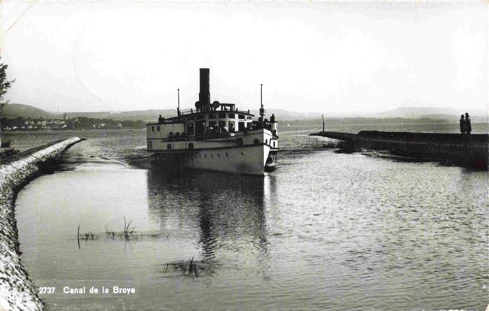 13982873 Praz_FR Bateau à vapeur du Canal de la Broye