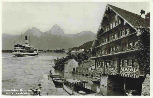 13982775 TREIB_UR Maison historique sur le bateau à vapeur Treib sur le lac des Quatre-Cantons