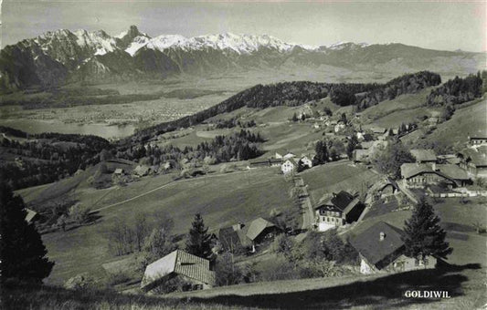 13983202 Goldiwil Panorama avec chaîne Stockhorn