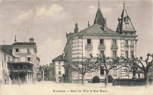 13983298 Grandson_VD Hôtel de Ville et Rue Basse