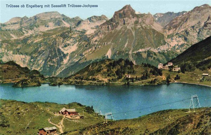 13983466 Truebsee_Engelberg_OW avec télésiège Truebsee Jochpass