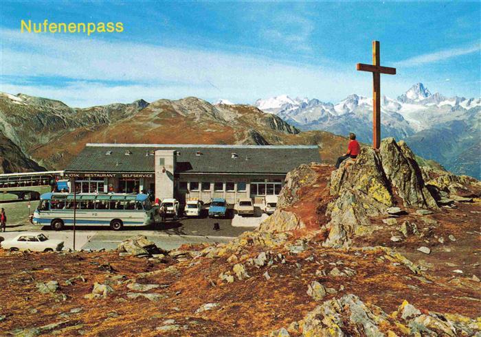 13983903 Nufenenpass_TI Restaurant Nufenenpasshoehe mit Wannenhorn Schoenbuehlho