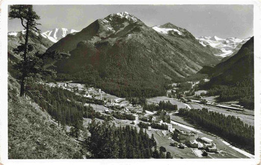 13983952 Pontresina_GR mit Piz Palue und Roseggletscher