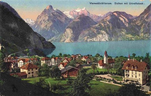 13983994 Sisikon_Vierwaldstaettersee_UR Panorama mit Urirotstock