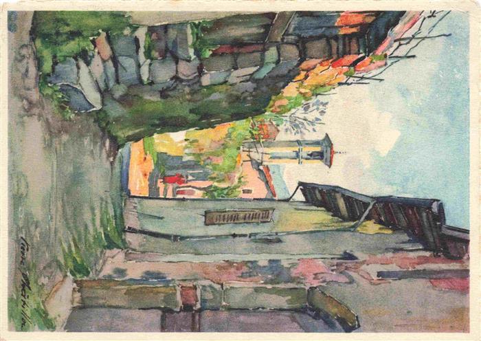 13984869 Morcote_Lago_di_Lugano_TI San Rocco Aquarell