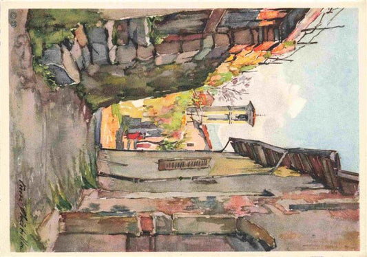 13984871 Morcote_Lago_di_Lugano_TI San Rocco Aquarell