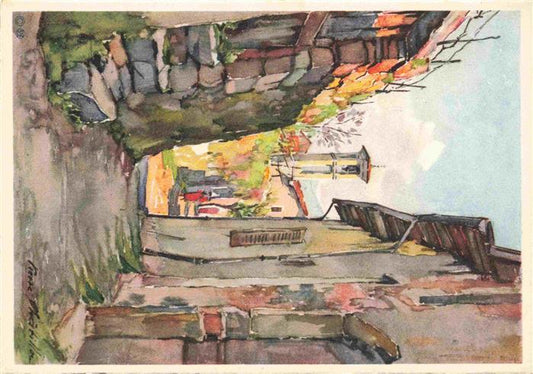 13984880 Morcote_Lago_di_Lugano_TI San Rocco Aquarell