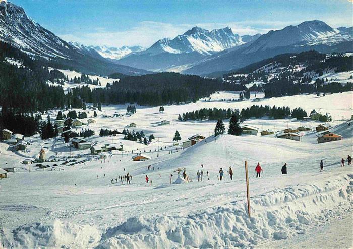 13984906 Valbella__Lenzerheide_GR Blick auf Halbstein und Oberhalbsteinerberge