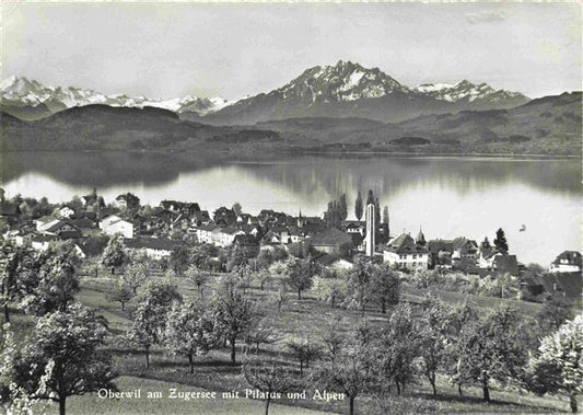 13984955 Oberwil_ZG am Zugersee mit Pilatus und Alpen