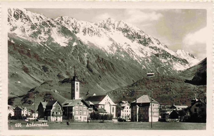 13985243 Andermatt_UR Ortsansicht Militaerpost