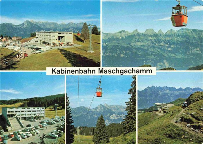 13985625 Flumserberg_SG Bergrestaurant Maschgachamm Kabinenbahn Fliegeraufnahme