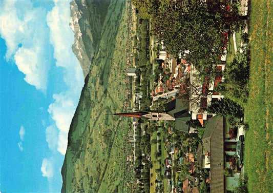 73986018 Schaanwald Liechtenstein FL Panorama mit Kirche