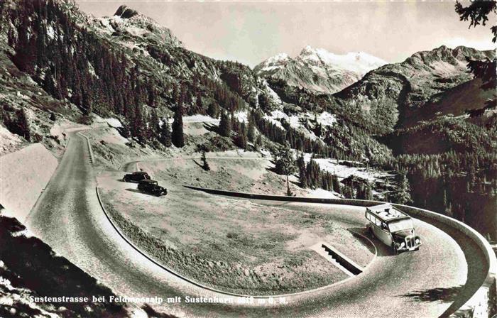 13985655 Susten_Innertkirchen Sustenstrasse près de Feldmoosalp avec les Alpes du Sustenhorn