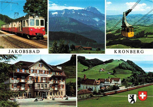 13985723 Gonten_IR Senioren-Residenz Jakobsbad Kurhotel Eisenbahn Bergbahn Alpen