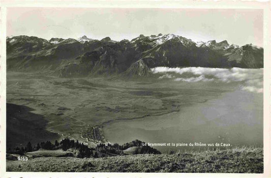 13987263 Caux_Montreux_VD Le Grammont et la plaine du Rhone