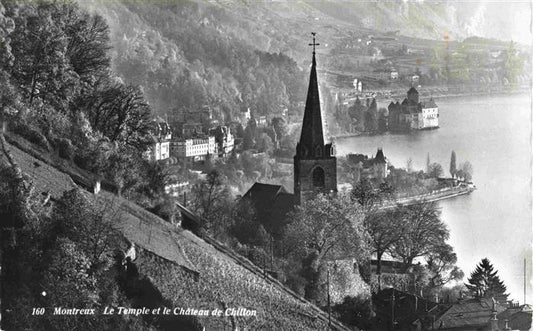 13987276 MONTREUX__VD Le Temple et le Château de Chillon