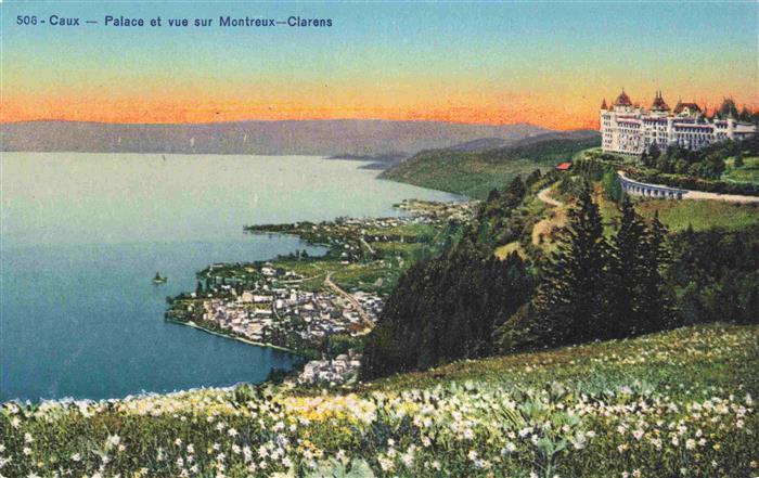 13987291 Caux_Montreux_VD Palace et vue sur Montreux Clarens