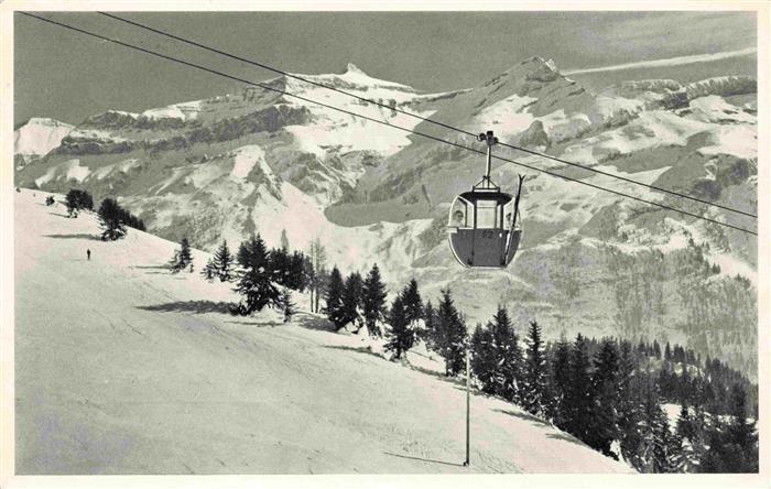 13987506 Isenau_Col_d_Isenau_VD Tele Cabine et Vue d'Isenau sur les Glaciers