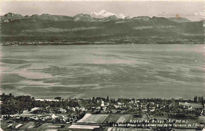 13987515 Signal_de_Bougy-Villars_VD Le Mont Blanc et le Leman vus de la Terrasse