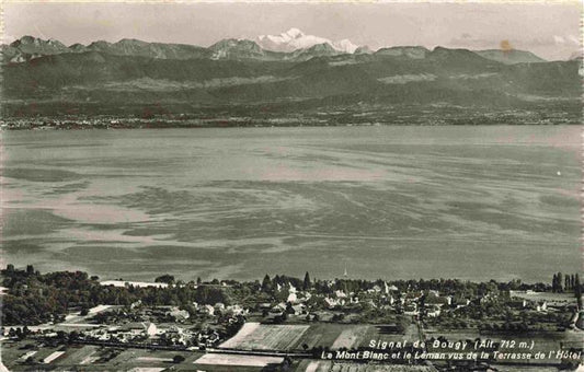 13987515 Signal_de_Bougy-Villars_VD Le Mont Blanc et le Leman vus de la Terrasse