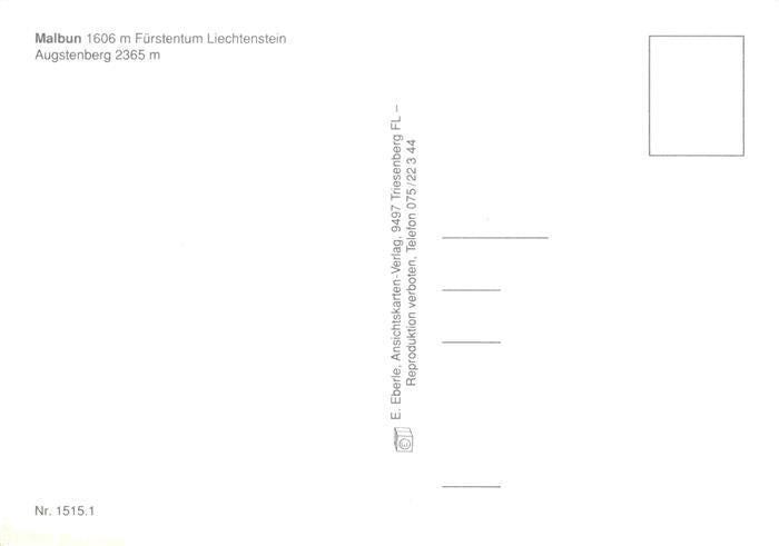 73988487 Malbun Triesenberg Liechtenstein Fliegeraufnahme mit Augustenberg