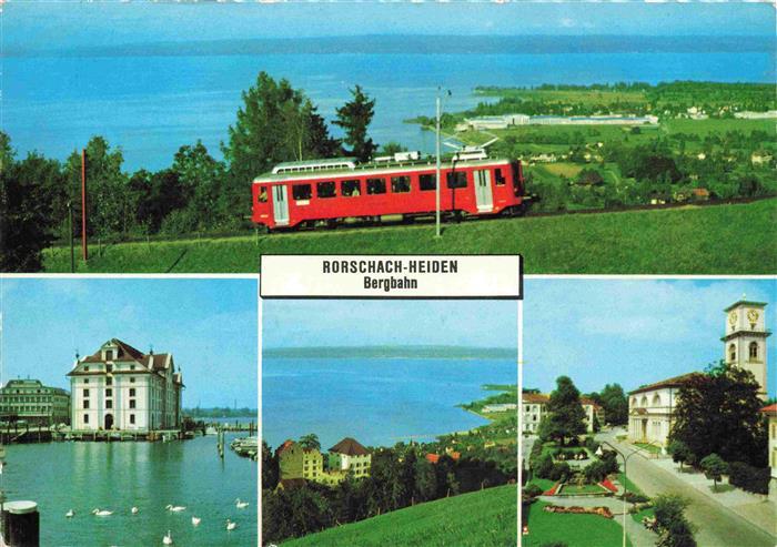 13990378 RORSCHACH_Bodensee_SG Rorschach Heiden Bahn avec Altenrhein et le lac de Constance