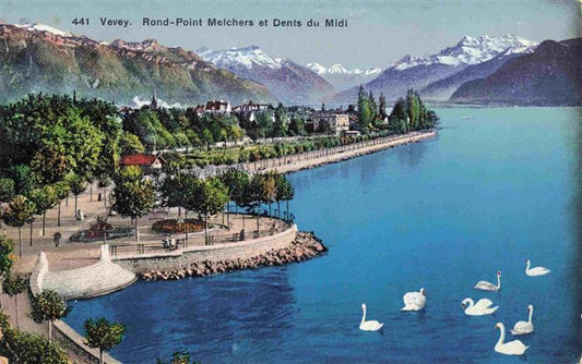 13990467 VEVEY_VD Rond Point Melchers et Dents du Midi